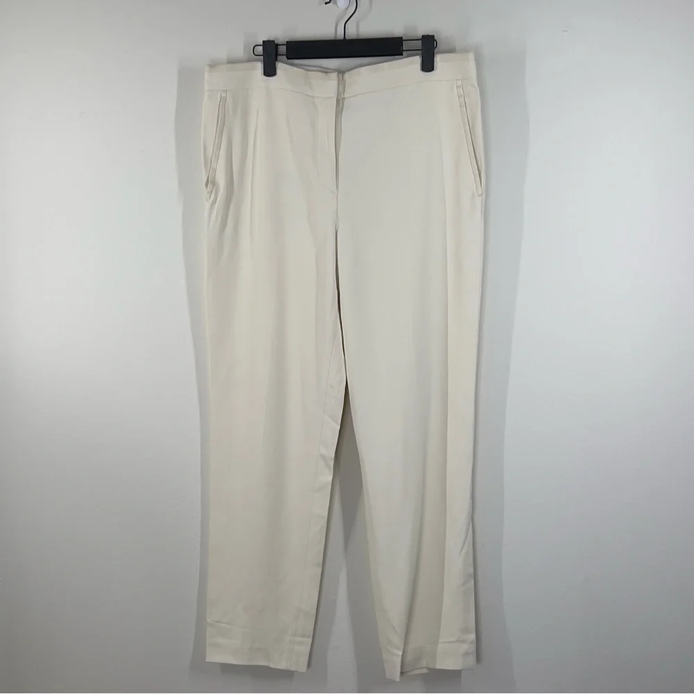 RAG & BONE New York Women’s Size 10 Cream Straight Legged Tailored Suit Pants